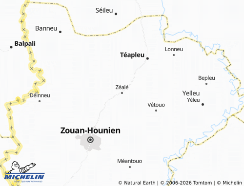 MICHELIN-Landkarte Zéalé - ViaMichelin