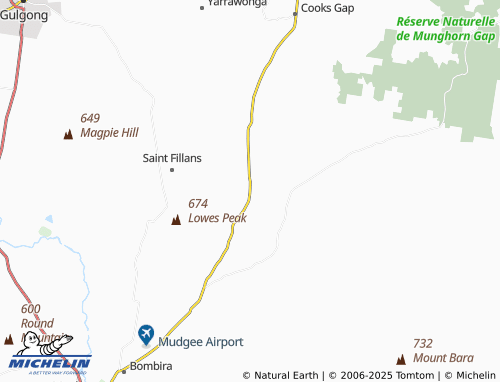 MICHELIN Frog Rock map - ViaMichelin