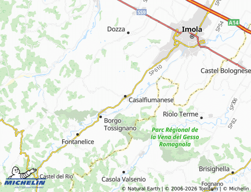 MICHELIN Casalfiumanese map - ViaMichelin