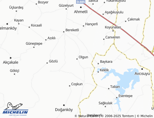 MICHELIN Olgun map - ViaMichelin