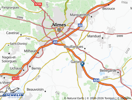 MICHELIN Caissargues map - ViaMichelin