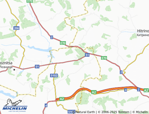 MICHELIN Presyak map - ViaMichelin