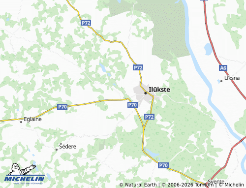 Mapa MICHELIN Pilskalnes pagasts - ViaMichelin
