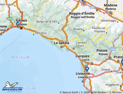 Mappa MICHELIN La Spezia - ViaMichelin