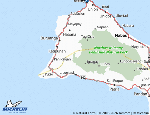 MICHELIN Inyawan map - ViaMichelin