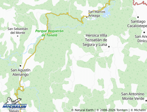 MICHELIN Yucuñuti Centro map - ViaMichelin