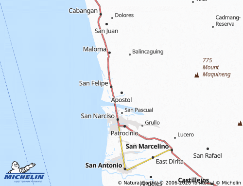 MICHELIN Apostol map - ViaMichelin