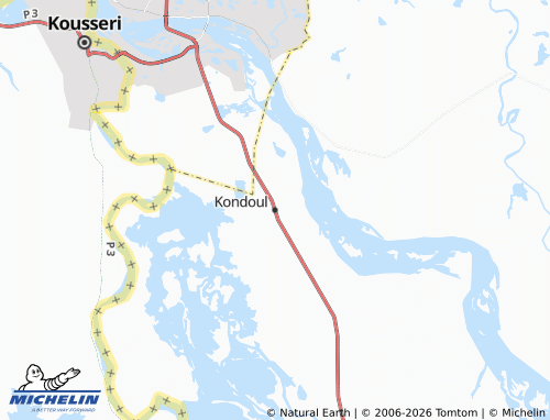 Carte MICHELIN Kondoul - ViaMichelin