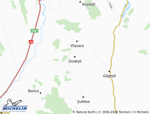 MICHELIN Dodești map - ViaMichelin