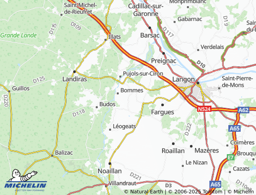 MICHELIN-Landkarte Le Haut Bommes - ViaMichelin