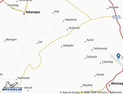 MICHELIN Gökçeler map - ViaMichelin