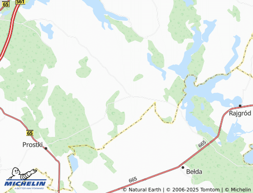 MICHELIN Kopijki map - ViaMichelin