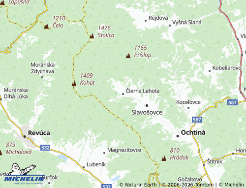 MICHELIN Čierna Lehota map - ViaMichelin