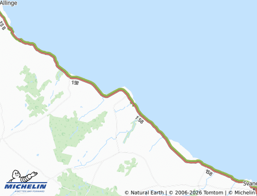 MICHELIN Gudhjem map - ViaMichelin