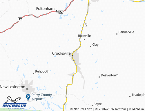 Mappa MICHELIN Crooksville - ViaMichelin
