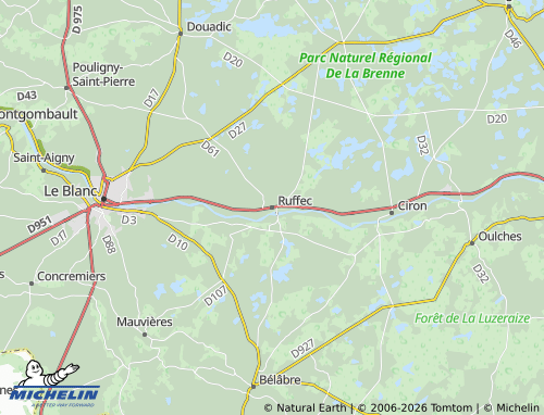 Mappa MICHELIN Ruffec - ViaMichelin