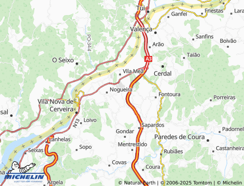 MICHELIN Carvalhal map - ViaMichelin