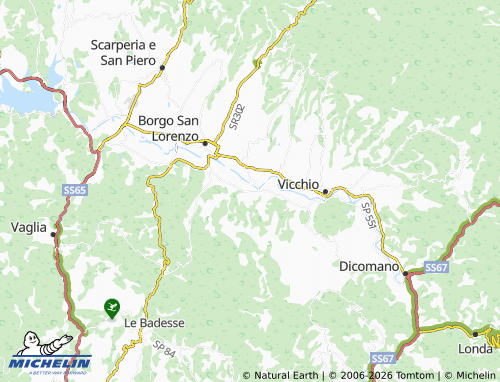 MICHELIN Sagginale map - ViaMichelin