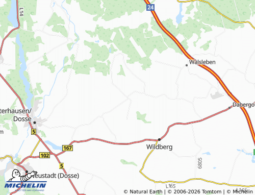 MICHELIN Lögow map - ViaMichelin