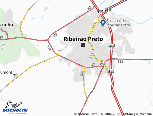 Mapa MICHELIN Subsetor Oeste Sete - ViaMichelin