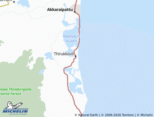 Kaart MICHELIN Thirukkovil 1 - ViaMichelin