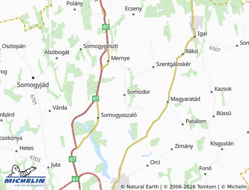 Mappa MICHELIN Somodor - ViaMichelin