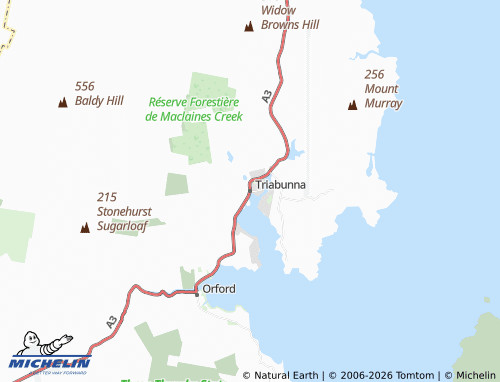 Mapa MICHELIN Triabunna - ViaMichelin