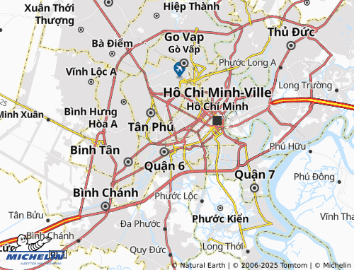 MICHELIN Phường 7 map - ViaMichelin