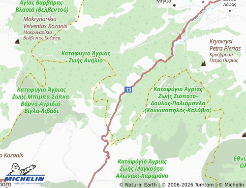 Carte MICHELIN Agios Dimitrios - ViaMichelin