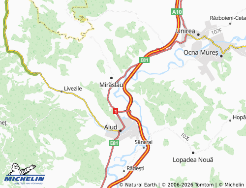 Mapa MICHELIN Gâmbaș - ViaMichelin