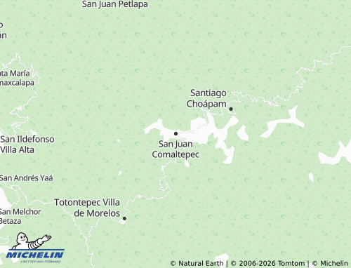 MICHELIN San Juan Comaltepec map - ViaMichelin