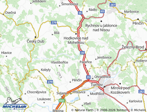 Mappa MICHELIN Radostín - ViaMichelin