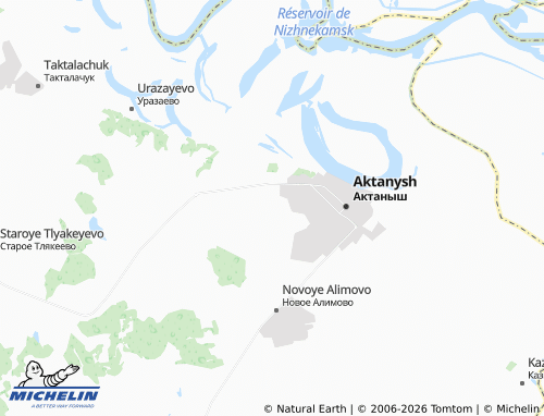 MICHELIN-Landkarte Aktanyshbash - ViaMichelin