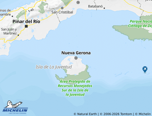 MICHELIN Isla de la Juventud map - ViaMichelin