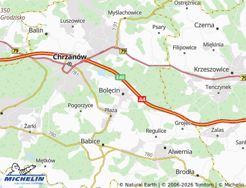 Carte MICHELIN Bolęcin - ViaMichelin