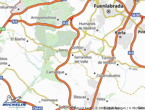 MICHELIN-Landkarte Serranillos del Valle - ViaMichelin