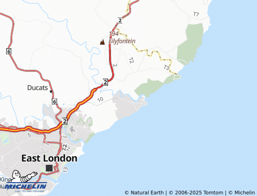 MICHELIN Gonubie North map - ViaMichelin