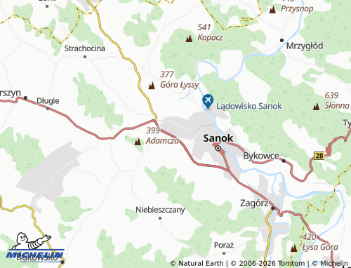 MICHELIN Dąbrówka map - ViaMichelin