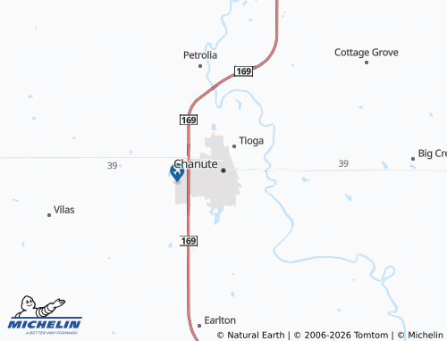 Kaart MICHELIN Chanute - ViaMichelin