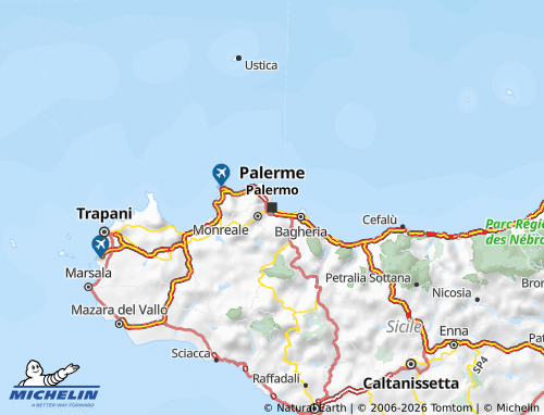MICHELIN Sicily map - ViaMichelin