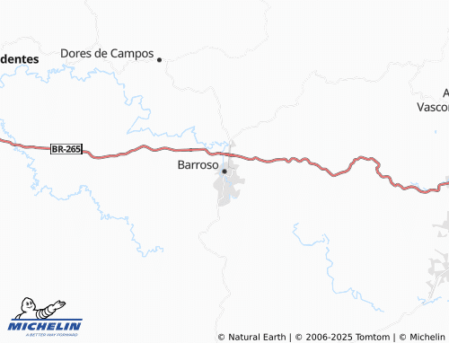 MICHELIN Barroso map - ViaMichelin