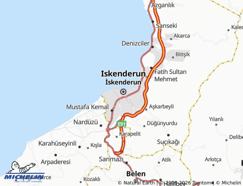 MICHELIN Savaş map - ViaMichelin