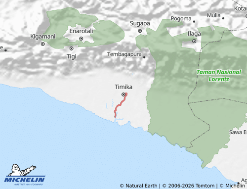 Mapa MICHELIN Mimika - ViaMichelin