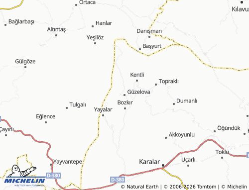 MICHELIN Güzelova map - ViaMichelin