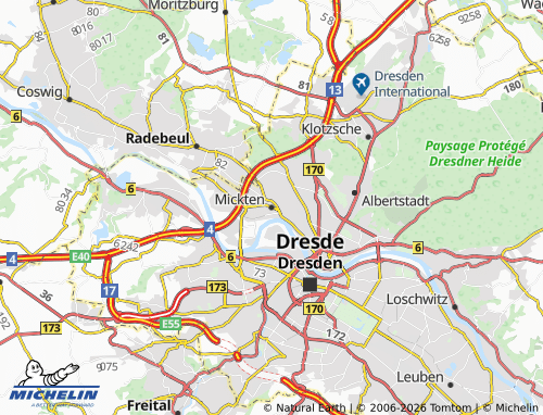 Mappa MICHELIN Mickten - ViaMichelin