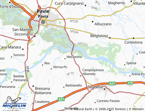 MICHELIN Tornello map - ViaMichelin