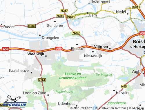 MICHELIN Drunen map - ViaMichelin
