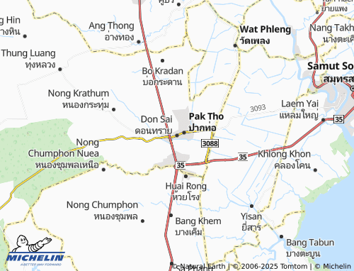 MICHELIN Don Sai map - ViaMichelin