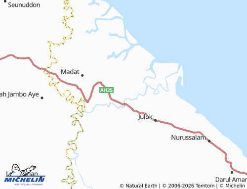 MICHELIN Alue Buloh Dua map - ViaMichelin