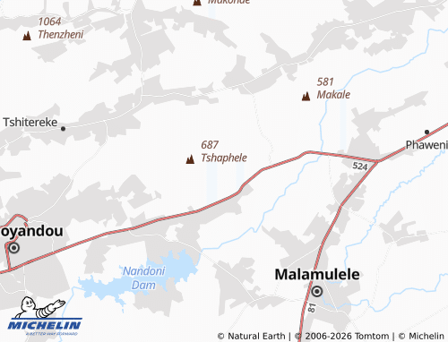 MICHELIN-Landkarte Vhudimbilu - ViaMichelin